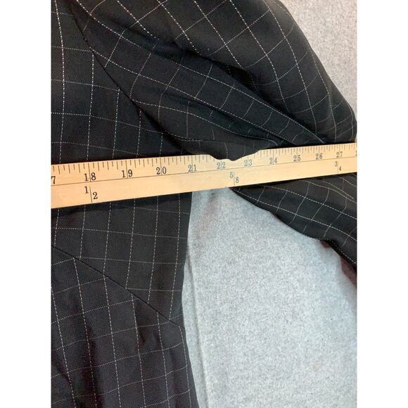 Hillard & Hanson Suits Womens Size 16 Black Formal Top Blazer - Picture 6 of 7